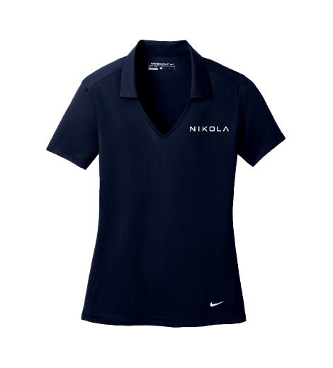 Women's Malibu Blue Nike Dri-FIT Vertical Mesh Polo