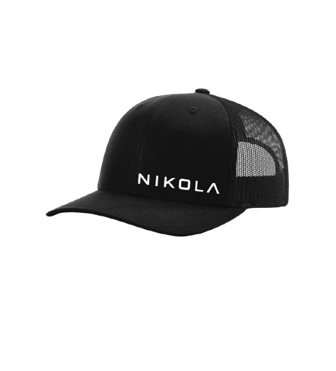 Black Snapback Trucker Hat Small Logo